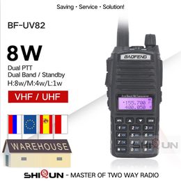 Walkietalkie Baofeng UV 82 Militair Lange afstand 10 KM 8W H M L Krachtige modi Dual PTT UV 82 UHF VHF Hamradio's HP 230731