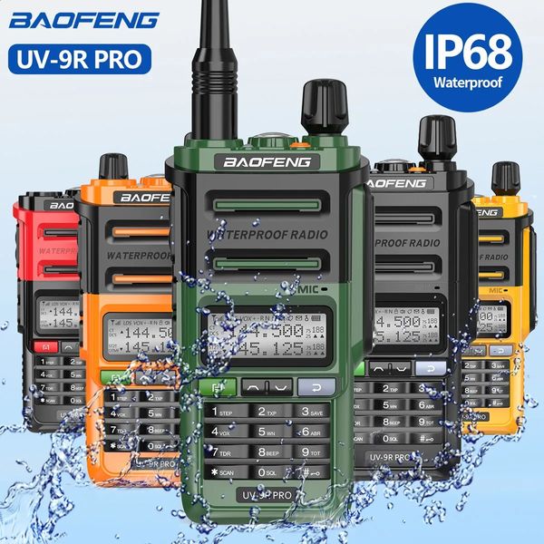 Talkie-walkie Baofeng UV 9R IP68 étanche haute puissance double bande UHF VHF longue portée CB R mise à niveau Plus 231030