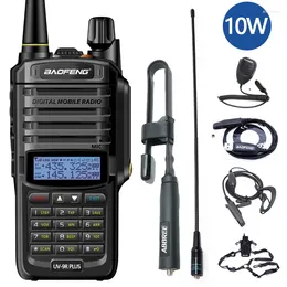 Talkie-walkie Baofeng UV-9R Plus 10W IP68 étanche double bande Portable CB chasse jambon Radio UV 9R émetteur-récepteur HF