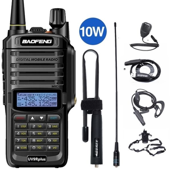 Talkie-walkie Baofeng UV-9R plus 10W IP68 étanche haute puissance CB Ham 20 KM longue portée UV9R portable radio bidirectionnelle chasse 221022