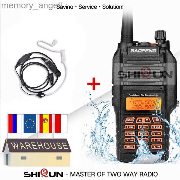 Talkie-walkie Baofeng UV-9R Radio 10KM 8W IP67 étanche double bande 136-174/400-520MHz Radio amateur Baofeng 8W Talkie-walkie 10 KM UV 9R HKD230922