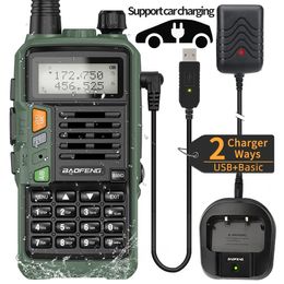 Talkie-walkie BAOFENG UV S9 Plus émetteur-récepteur portable puissant avec UHF VHF double bande 16 KM longue portée Ham 5R Radio bidirectionnelle 231030