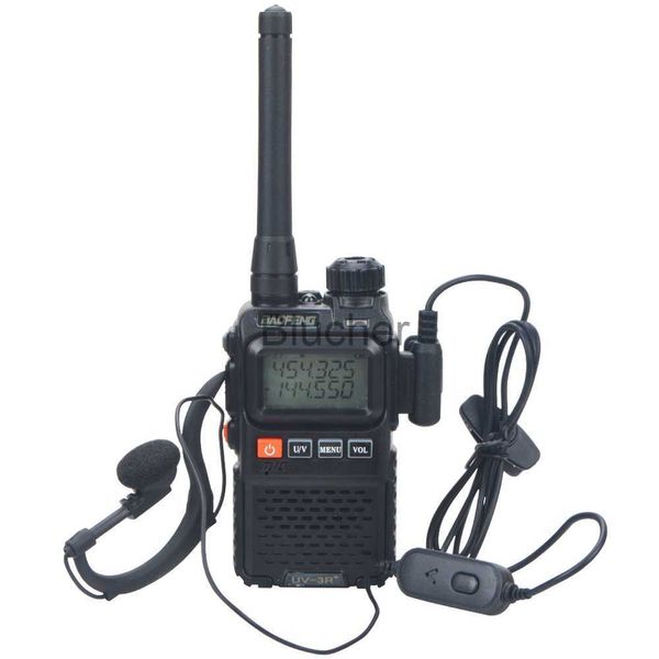 Walkie Talkie Baofeng UV3R Pro de doble banda VHFUHF 99CH Mini Walkie Talkie VOX Compact FM Radio portátil de dos vías x0802