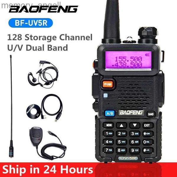 Talkie-walkie Baofeng UV5R Talkie-walkie double bande 136-174Mhz 400-520Mhz Portable BF UV-5R Radio bidirectionnelle Pofung HF émetteur-récepteur HKD230922