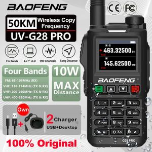 Talkie-walkie Baofeng UVG28 Pro 10W 999 canaux Station puissante chasse jambon quatre bandes Radio sans fil ensemble récepteur VHF UHF 231030