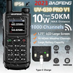 Talkie-walkie Baofeng UVG30 fréquence de copie sans fil étanche 16 KM longue portée chargeur TypeC UV 5R UV17 UV82 S22 R 231030