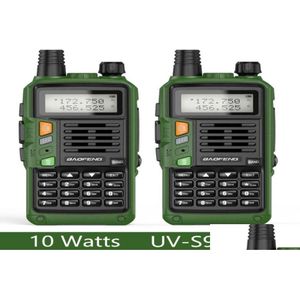 Walkie Talkie Baofeng UVS9 plus UHF VHF Dual Band 10W Émetteur-récepteur haute puissance Version mise à niveau de UV5R Ham Time Drop Livraison DHWZH