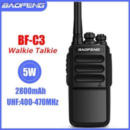 Walkie Talkie BAOFENG Walkie Talkie BF-C3 Radio bidirezionali classiche 5W 2800mAh 400-470MHz Radio portatile portatile Sicurezza civile esterna per hotel HKD230922