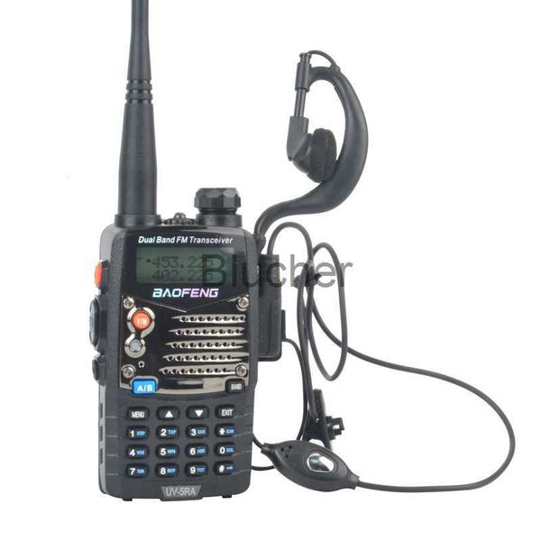 Talkie-walkie BAOFENG talkie-walkie UV5RA VHFUHF double bande 5W 128CH Portable FM radio bidirectionnelle avec écouteur x0802