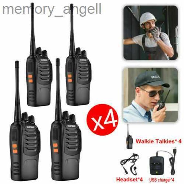 Talkie Walkie Baofweng Talkie Walkie Interphone portatif 5KM Communicateur radio bidirectionnel pour chantier de construction d'hôtel Sports de plein air cyclisme HKD230922