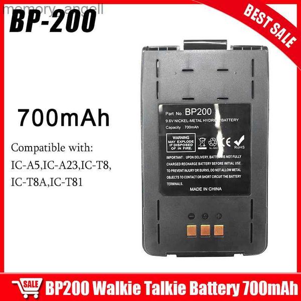 Talkie-walkie BP-200 Batterie Talkie-walkie 700mAh IC-A5 IC-A23 IC-T8 IC-T8A IC-T81 Radios Bidirectionnelles Batterie Supplémentaire HKD230922