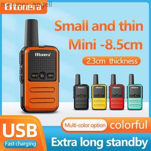 Walkie Talkie Btoera 2 stuks Mini Walkie Talkie PMR 446 Draagbare tweewegradio Ht PTT Walkie-talkies 5W 16CH UHF 400-470MHz Draagbare radio voor HKD230922