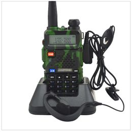 Walkietalkie Camouflage baofeng Radio dualband UV 5R walkietalkie dual display 136 174 400 520MHz bidirectionele radio met gratis oortje BF UV5R 230731