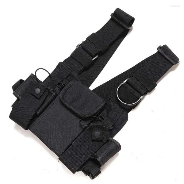 Talkie-walkie poitrine harnais avant Pack pochette étui gilet plate-forme transporter pour Radio bidirectionnelle Baofeng UV5R TYT Wouxun Motorola