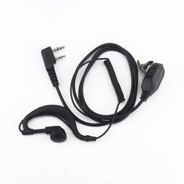 Walkie Talkie Collar Clip Wired Microfoon Universal High-End Ear Hangende treksterse oortelefoonaccessoires