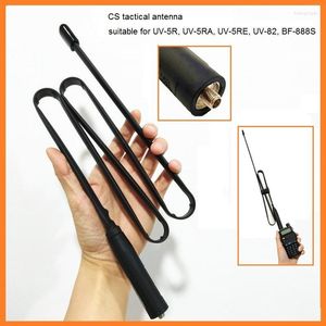 Talkie-walkie CS antenne tactique pour Baofeng UV-5R UV-82 SMA-connecteur femelle VHF UHF 144/430Mh pliable jambon CB Radio