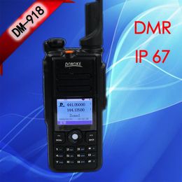 Walkie Talkie DKE DMR-918 Digitale Talkies Dual Band Time Slot DMR Digital/Analog Radio Profession Talkie-Walkie Num Rique