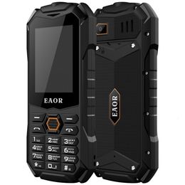 Talkie-walkie EAOR 2G Téléphone robuste et mince IP68 Clavier extérieur étanche avec grande batterie de 2000 mAh Fonction double SIM avec torche 230323