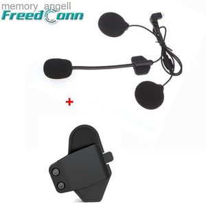 Walkie Talkie Freedconn Accessoires T-MAX Motor Bluetooth Intercom Helm Headset BT Interphone Microfoon Luidspreker + Klem Clip Mount HKD230925