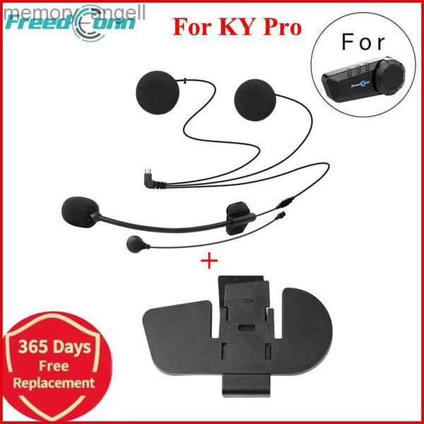 Talkie-walkie Freedconn KY PRO Microphone Casques et Boucle Clip Mount Colle Base Clamp Accessoires Pour KY Casque Interphone Casque HKD230925