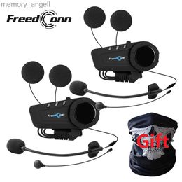 Walkie Talkie Freedconn KY Pro Motor Intercom Bluetooth Helm Headset Motor Communicator 6 Rijders Moto Groep Waterdichte Interphone HKD230925