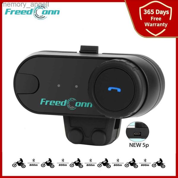 Talkie-walkie Freedconn T Com VB Casque de moto Casque Bluetooth Interphone stéréo Appel Communication sans fil Interphone FM Partage de musique HKD230925