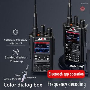 Talkie-walkie HAM Radio bidirectionnelle Programme Bluetooth Émetteur-récepteur GPS 136-520Mhz Toutes les bandes Récepteur de bande FM AM DTMF USB Charge Commercial