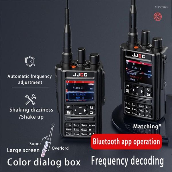 Walkie Talkie HAM Radio bidireccional Programa Bluetooth Transceptor GPS 136-520 Mhz Todas las bandas Receptor de banda FM AM DTMF Carga USB Comercial