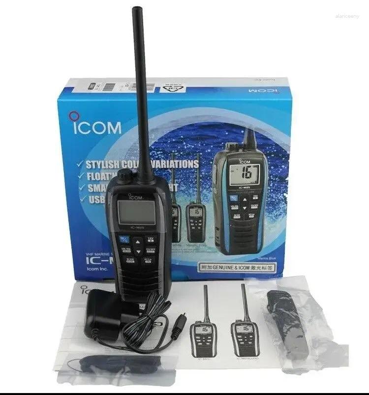 Walkie Talkie ICOM IC-M25 5W Rádio Marinho Portátil VHF Portátil LCD Leve à Prova D 'Água