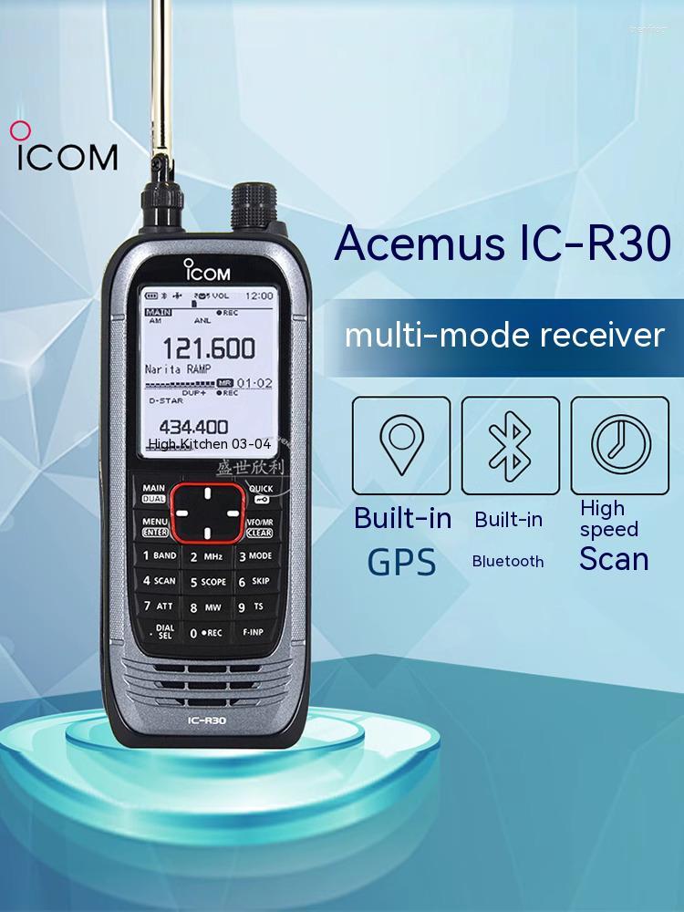 Walkie Talkie ICOMR20 Upgrade IC-R30 Ultra-wideband Receiver Built-in GPS