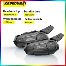 Walkie Talkie Kebidumei Motor Bluetooth Intercom Helm Headset Intercomunicador Moto Waterdicht 30M Interphone Draadloze Walkie Talkie HKD230925