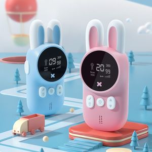 Talkie-walkie pour enfants, Mini jouets, émetteur-récepteur portable, portée de 3KM, Radio UHF, lanière, Interphone, cadeau d'anniversaire pour enfants