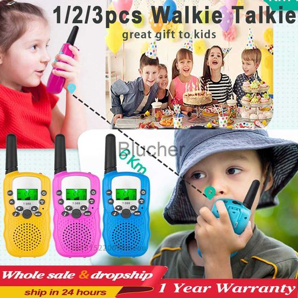 Talkie Walkie Enfants Talkie Walkie 123 PCS celular Émetteur-Récepteur Portable Highlight Téléphone Radio Interphone Mini Jouets Talkie Walkie Garçon Fille Cadeaux x0802