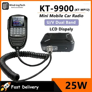 Talkie-walkie KT-WP12 QYT KT-9900 autoradio Mobile 25W double bande UHF VHF Mini écran LCD longue portée 200 canaux Radio amateur