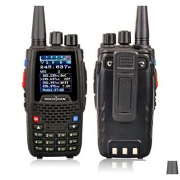 Walkie Talkie KT8R Quad Band UHF VHF 136147MHz 400470MHz 220270MH 350390MHz Handheld 5W UV Two Way Radio Color Color Display15273223 Drop D DH27U
