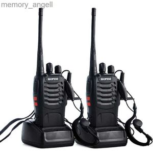 Talkie-walkie L43D Talkie-walkie Radio bidirectionnelle 888s UHF 400-470MHz 16CH Radios talkie-walkie HKD230922