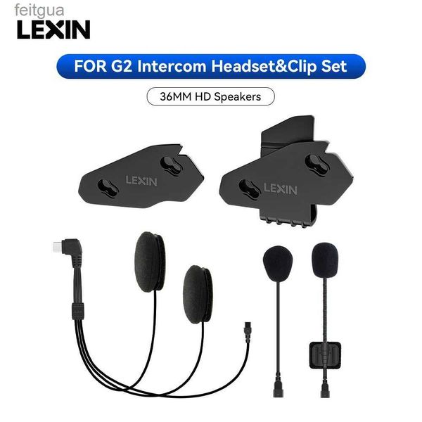 Walkie Talkie Lexin Accesorios para auriculares para Lexin G2 Bluetooth Casco Interfono Intercomunicador Conector para auriculares Juego de soporte de montaje YQ240130