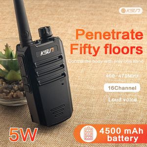Walkie talkie mini vhf radio handheld walkie-talkie zender woki toki scanner talkies set