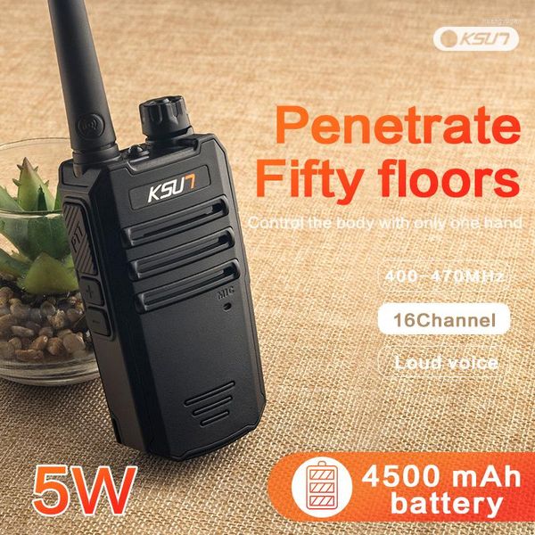 Talkie-walkie Mini VHF Radio Handheld Walkie-Talkie Transmitter Woki Toki Scanner Talkies Set