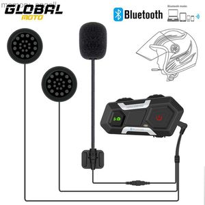 Talkie-walkie Casque de moto Interphone Bluetooth Casques de communication Interphone étanche 5.0 Interphone Bluetooth sans fil avec radio FM HKD230925