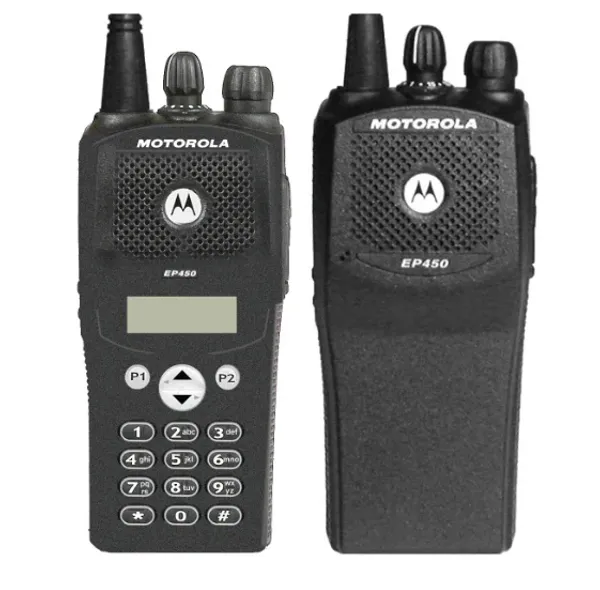 Radio bidirectionnelle Walkie Talkie Motorola avec affichage ou pas de canaux analogiques 5W 16 EP450 pour