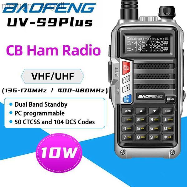 Walkie Talkie Nueva radio BaoFeng S9Plus Transceptor Walkie Talkie de largo alcance de 50 km Radio CB Radio portátil de alta potencia de 10 W Radio bidireccional de caza HKD230922