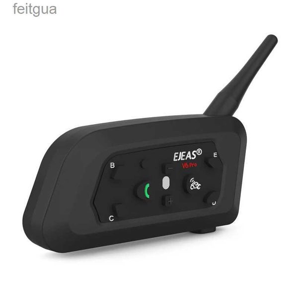 Talkie-walkie EJEAS V6 PRO Bluetooth casque de moto interphone casque avec longue portée BT interphone communicateur pour 6 coureurs étanche YQ240130