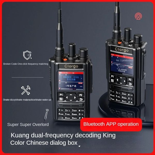 Talkie-walkie Aucun GPS Bluetooth Clorgo C30plus Six bandes Amateur Ham Radios 2 voies 256 CH Aviation Talkie Walkie AM Fréquence aérienne RX USB 231128