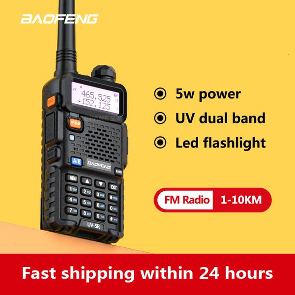 Talkie-walkie original Baofeng UV 5R Dual Band UHF VHF 136 174MHZ 400 520MHZ FM Ham Radio bidirectionnelle baofeng uv 5r talkies-walkies 230731