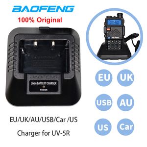 Baofeng – talkie-walkie Original UV 5R, chargeur de batterie de voiture USB EU US UK, Radio bidirectionnelle UV5R DM 5R, accessoires 230823