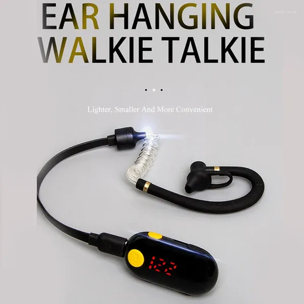 Walkie talkie extérieur 3 km longue distance 0,5 W mini-walkie-talkie sr610 radio 25 canal 2 voies interphone 400-470mHz oreille en suspens deux