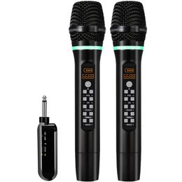 Talkie-walkie professionnel UHF microphone sans fil portable Bluetooth karaoké microphone studio d'enregistrement fête à domicile chant pour haut-parleur de voiture 231023