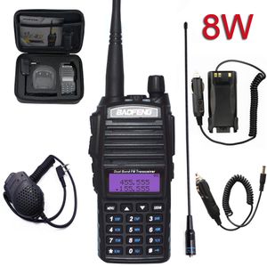 Baofeng UV82 Professional Walkie-Talkie 8W High Power Ham Radio VHF UHF Transceiver IP57 Waterproof Hunting Radios Portable 2000mAh