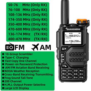 Talkie-walkie Quansheng UV K5 Radio portable Am Fm Station de commutation bidirectionnelle Amateur Ham Ensemble sans fil Récepteur longue portée 231030